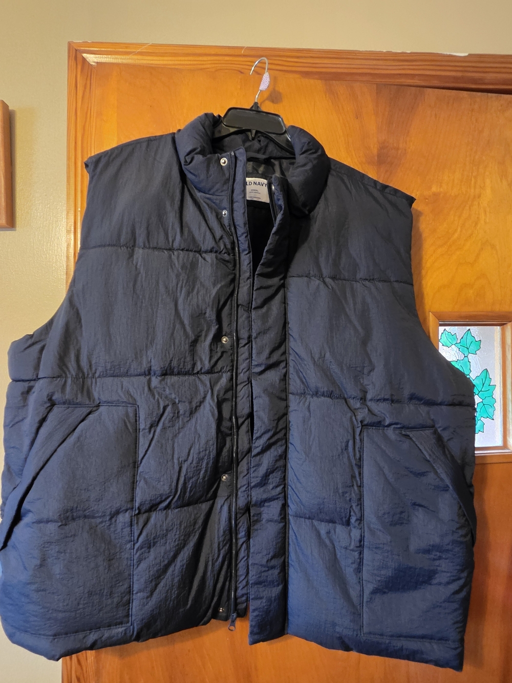 Old Navy Men's Dark Navy Quilted Puffer Vest